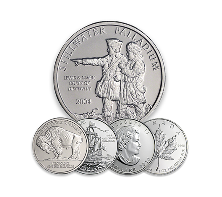 Palladium bullion coins